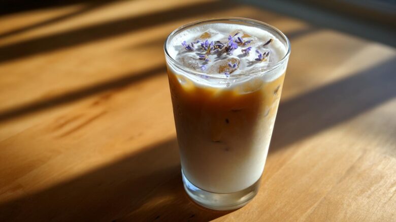 Lavender Honey Iced Latte
