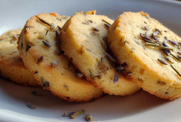 Lavender Honey Shortbread Cookies