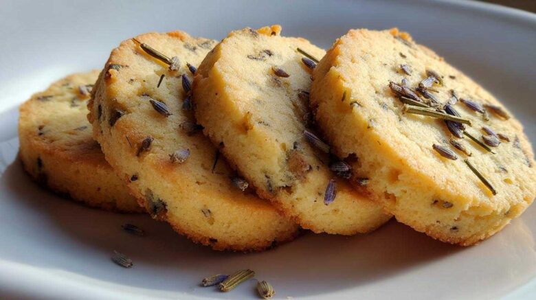 Lavender Honey Shortbread Cookies