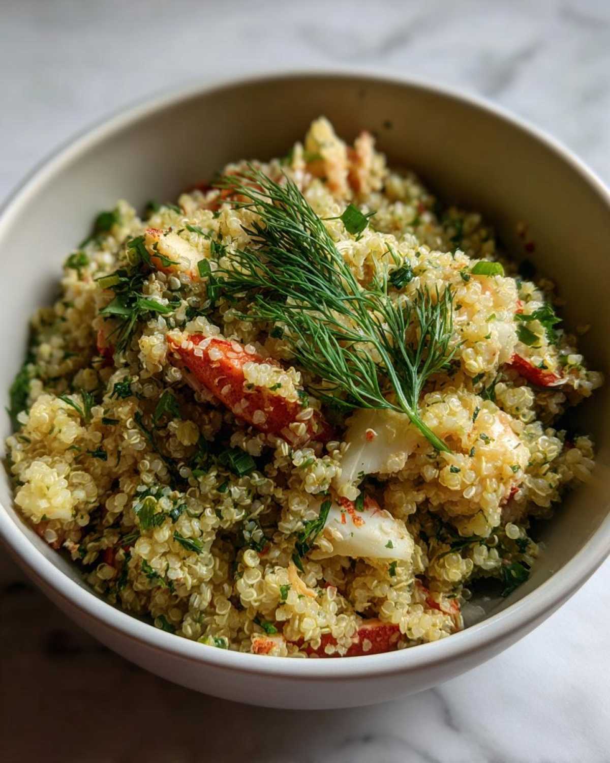 Lemon Dill Crab Quinoa Pilaf - detail 1