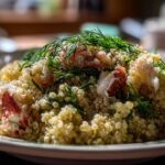 Lemon Dill Crab Quinoa Pilaf