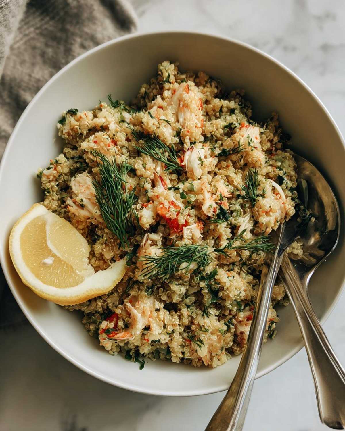 Lemon Dill Crab Quinoa Pilaf - detail 2