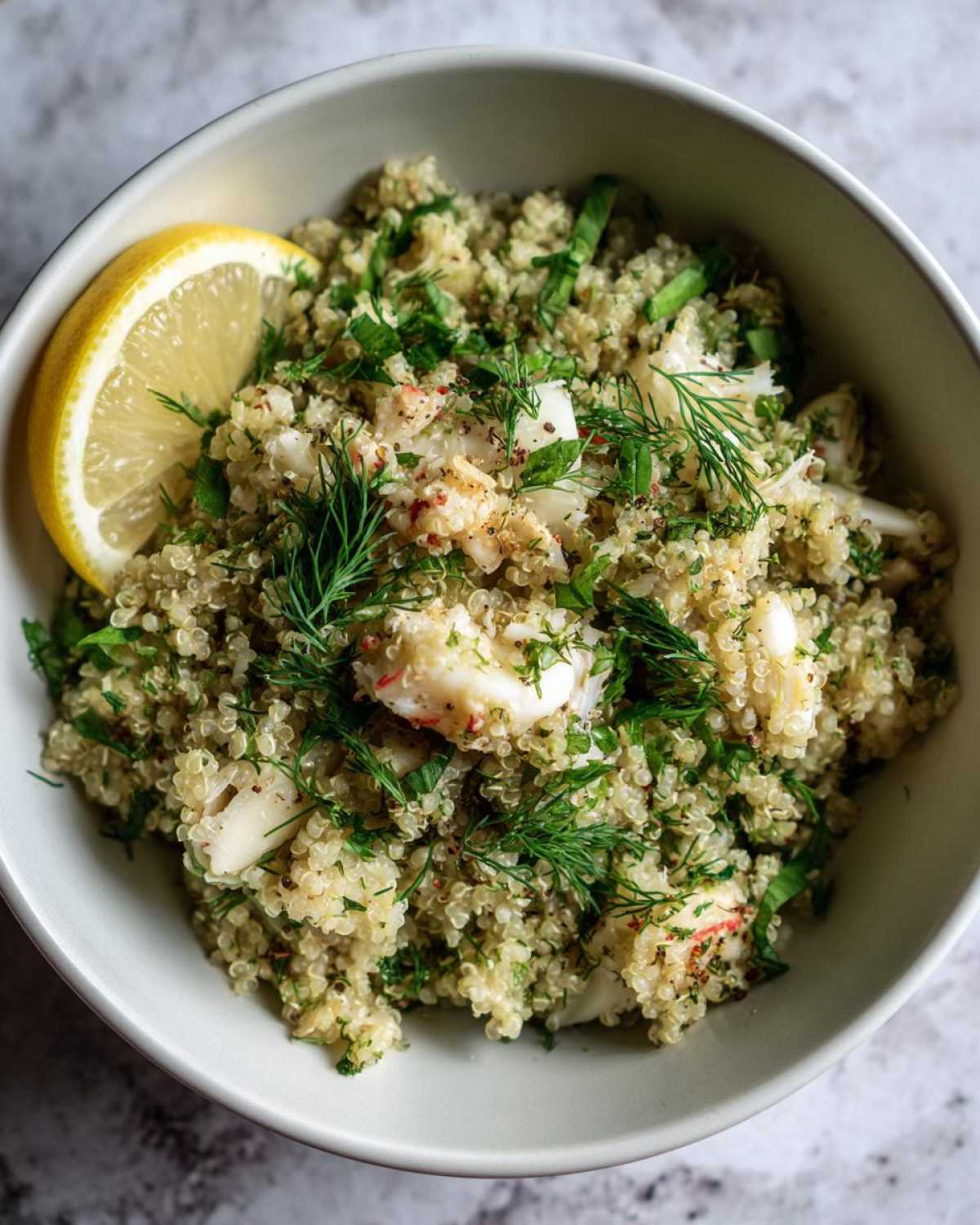 Lemon Dill Crab Quinoa Pilaf - detail 3