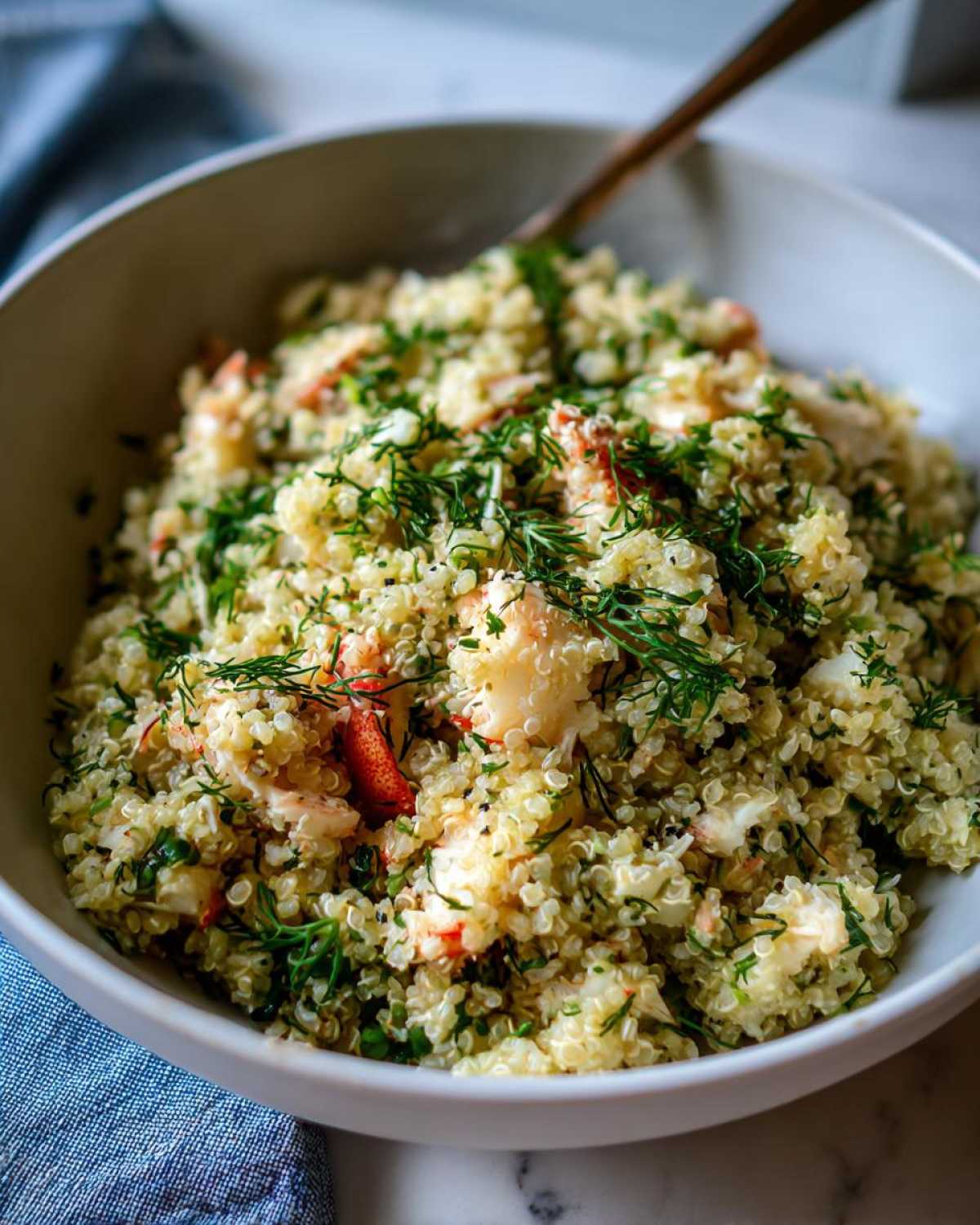 Lemon Dill Crab Quinoa Pilaf - detail 4