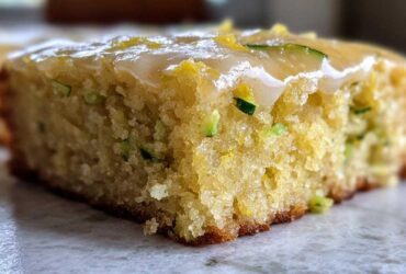 Lemon Zucchini Bars with Glaze