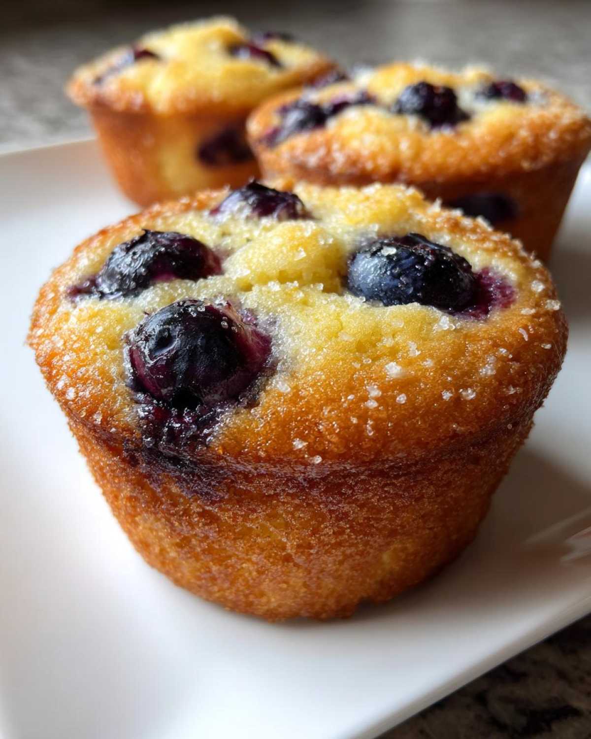 Lemon blueberry muffins - detail 3