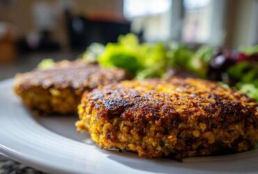 Lentil Walnut Veggie Burgers