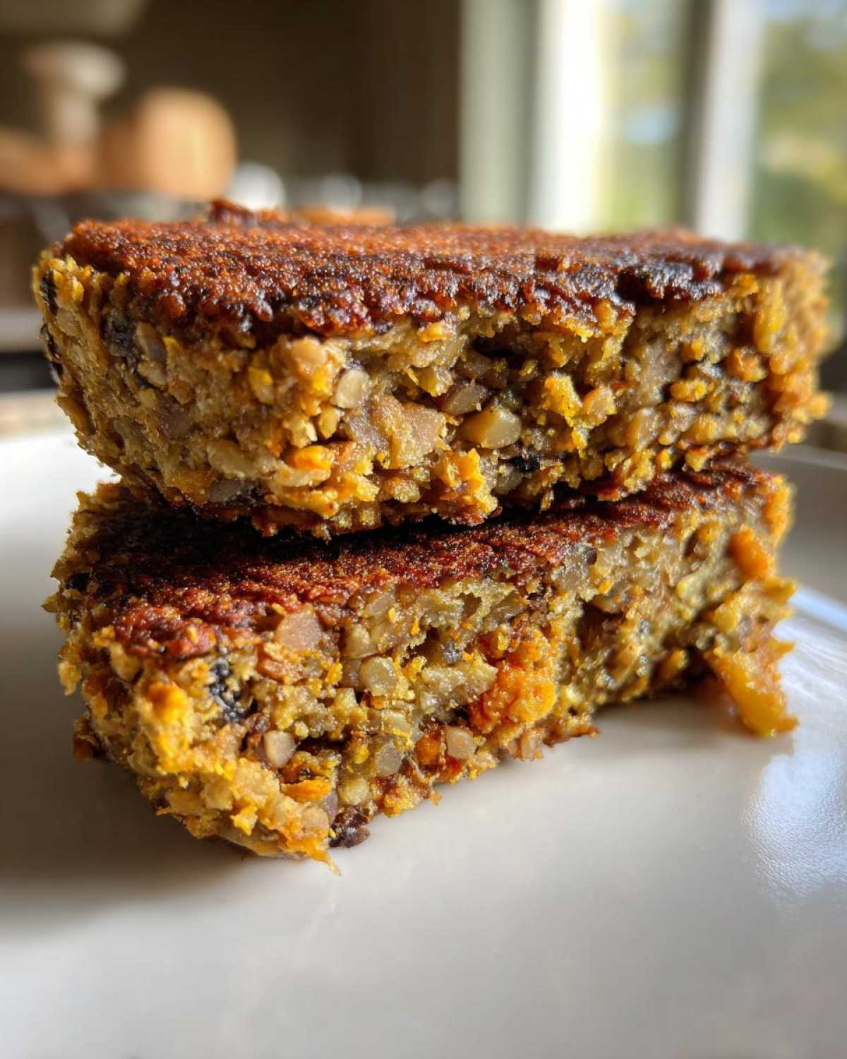 Lentil Walnut Veggie Burgers - detail 2