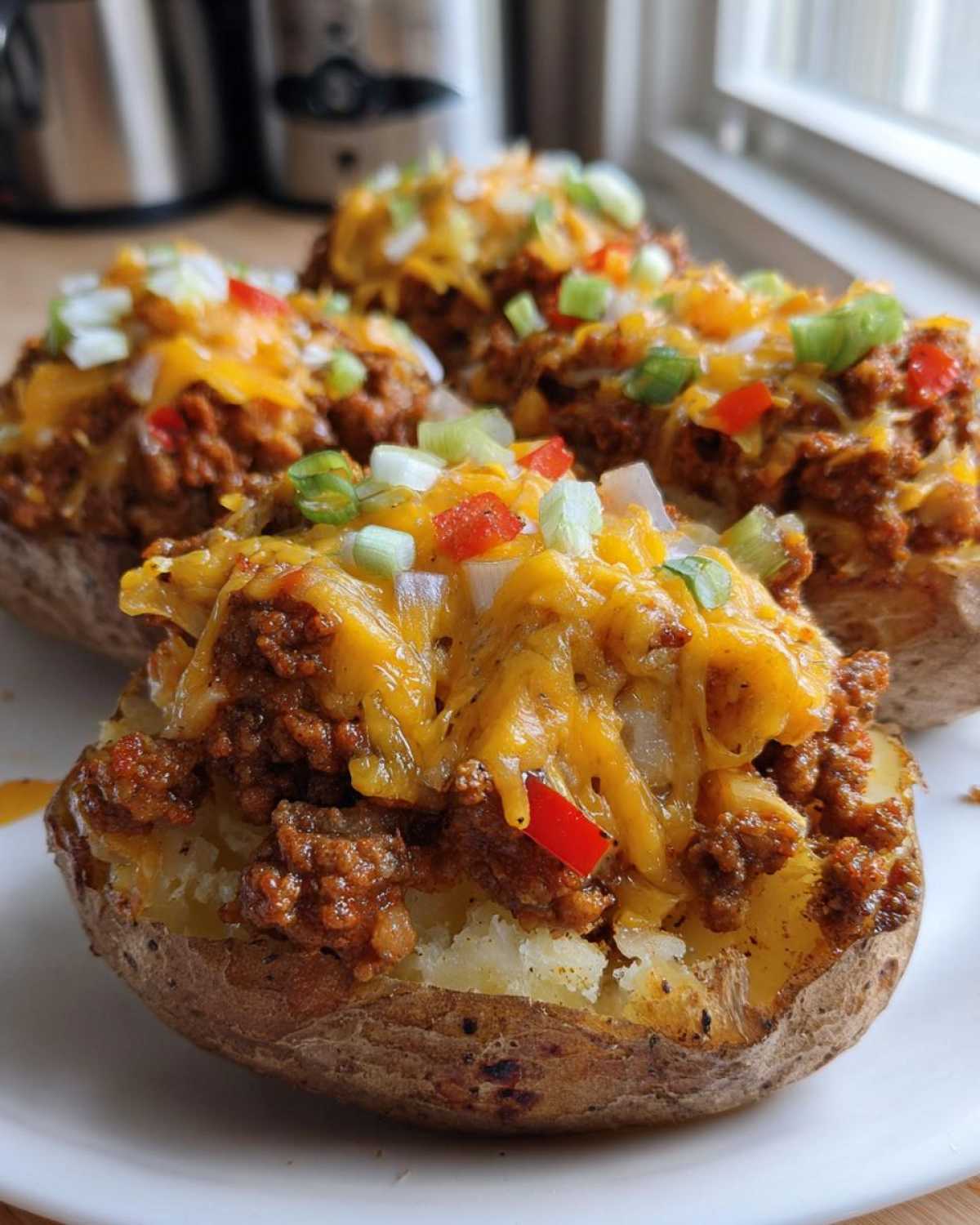 Loaded Taco-Stuffed Potatoes - detail 1
