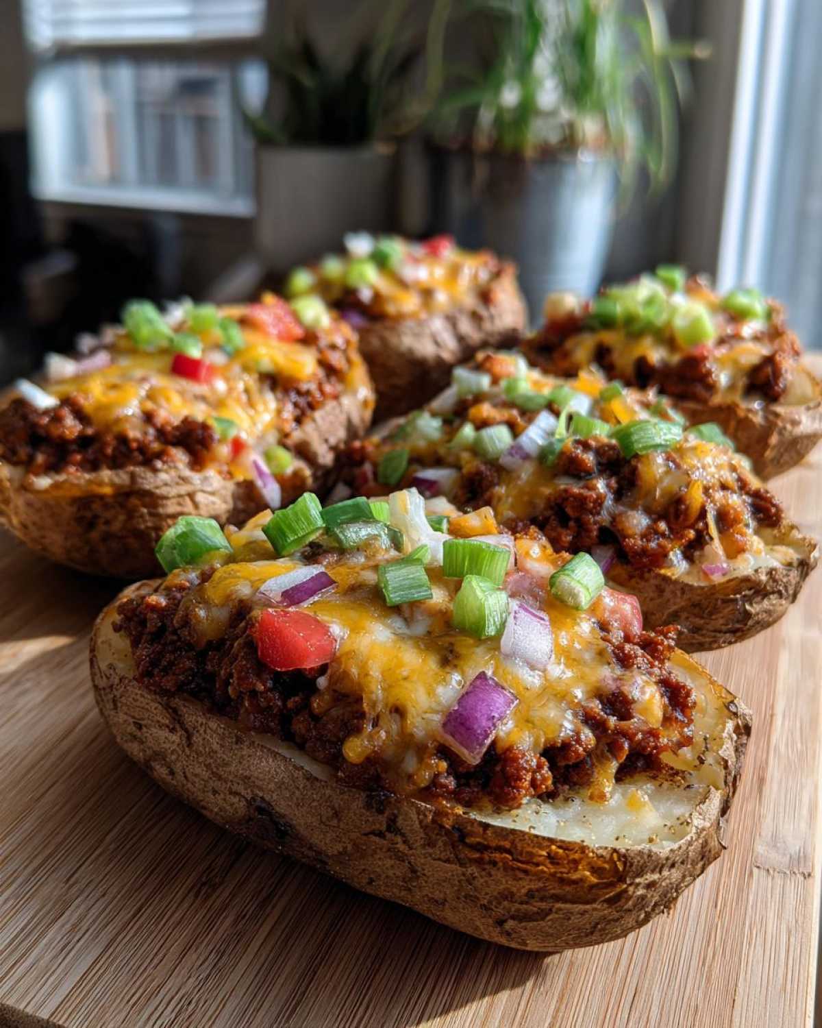 Loaded Taco-Stuffed Potatoes - detail 3