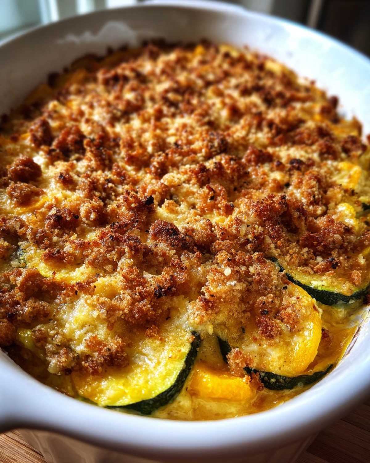 Low-carb squash casserole - detail 3