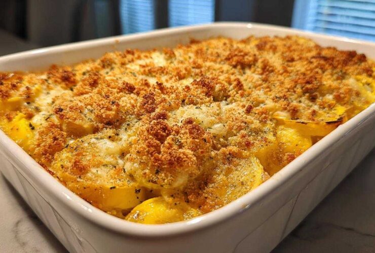 Low-carb squash casserole