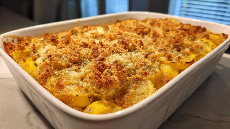 Low-carb squash casserole