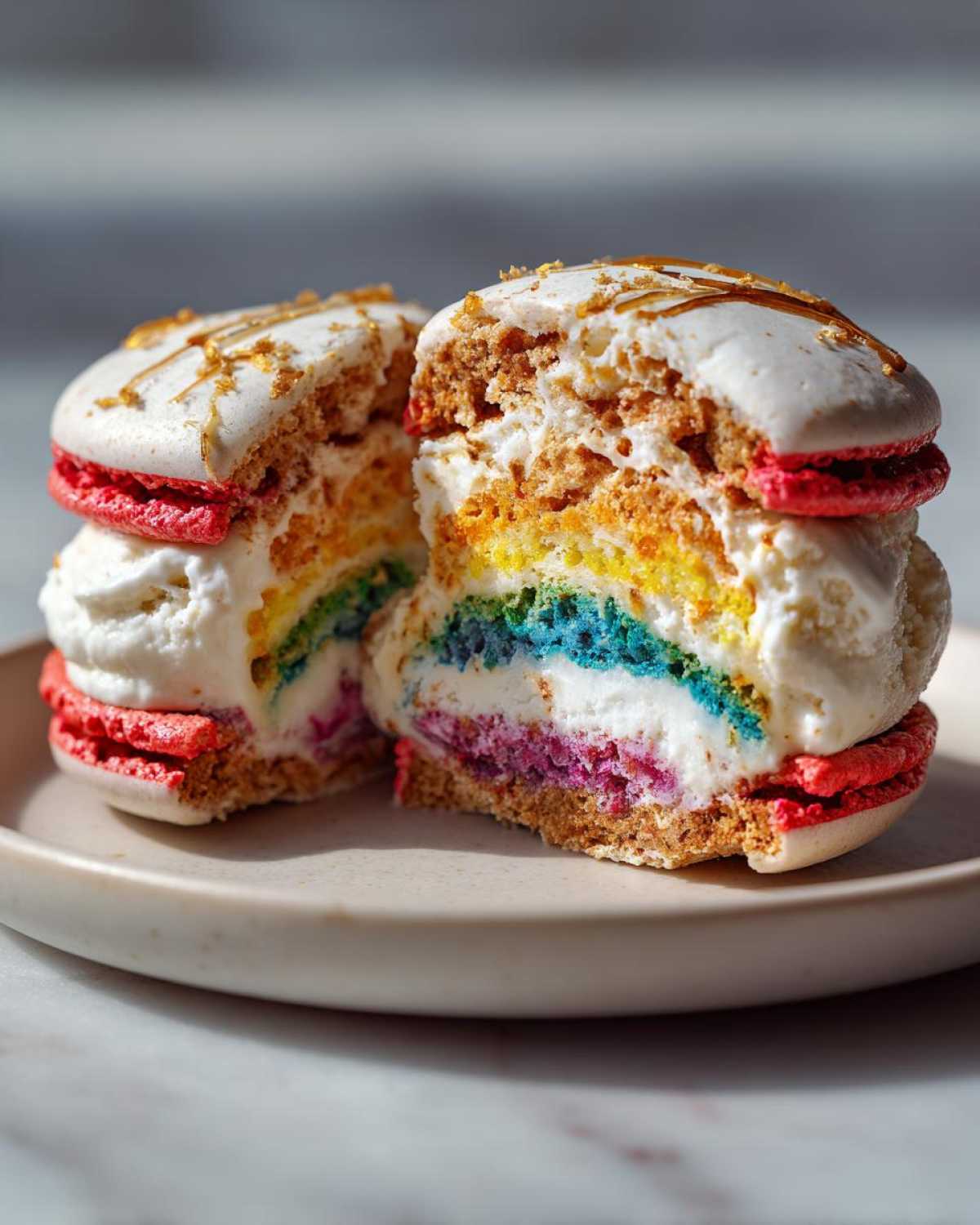 Macaron Ice Cream Sandwiches - detail 2