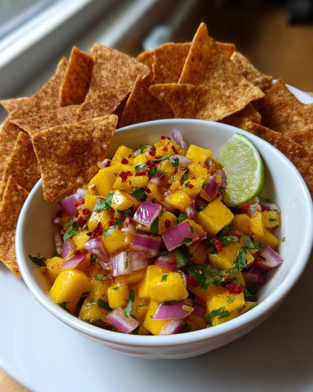 Mango Salsa with Cinnamon Chips - detail 1