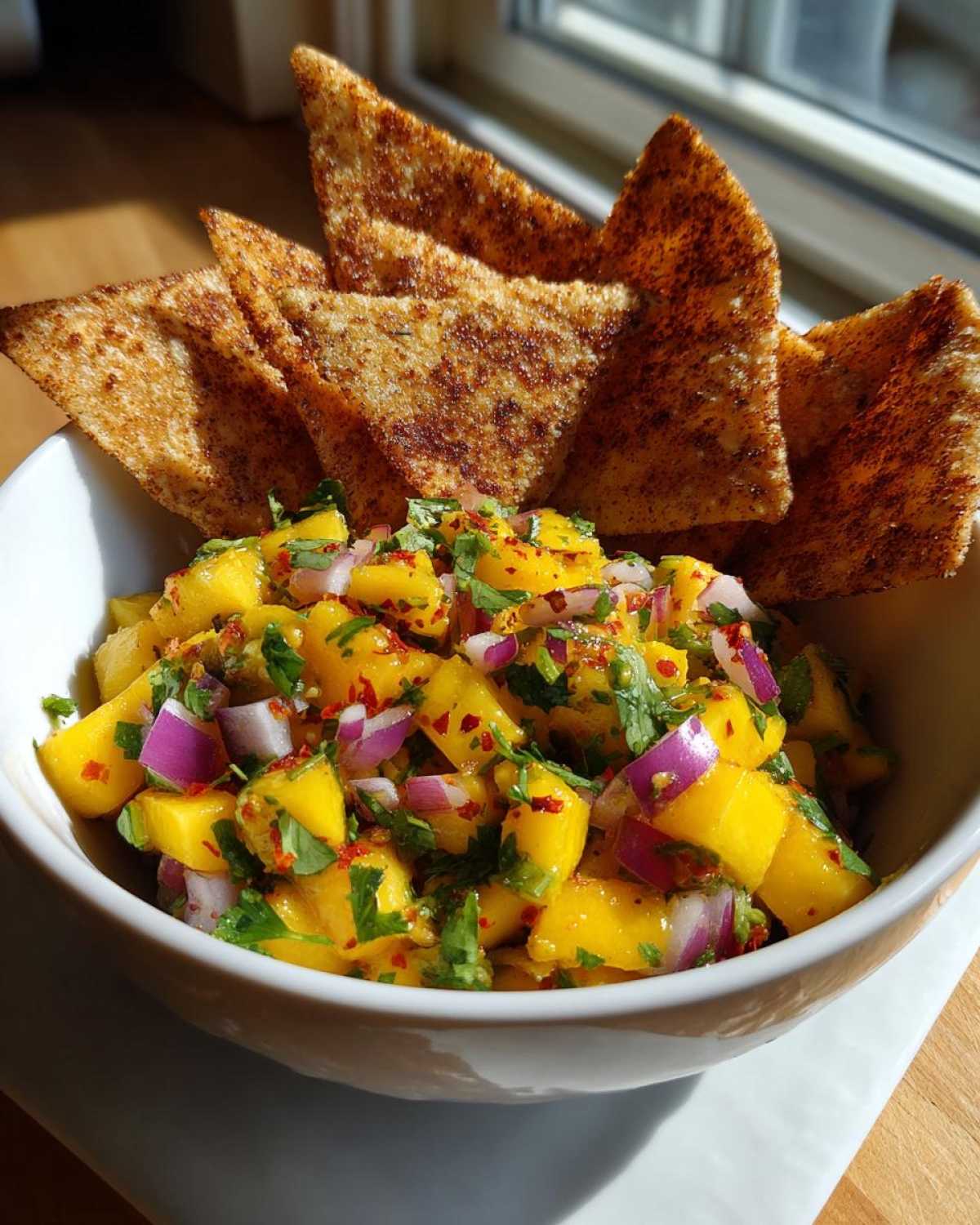 Mango Salsa with Cinnamon Chips - detail 2
