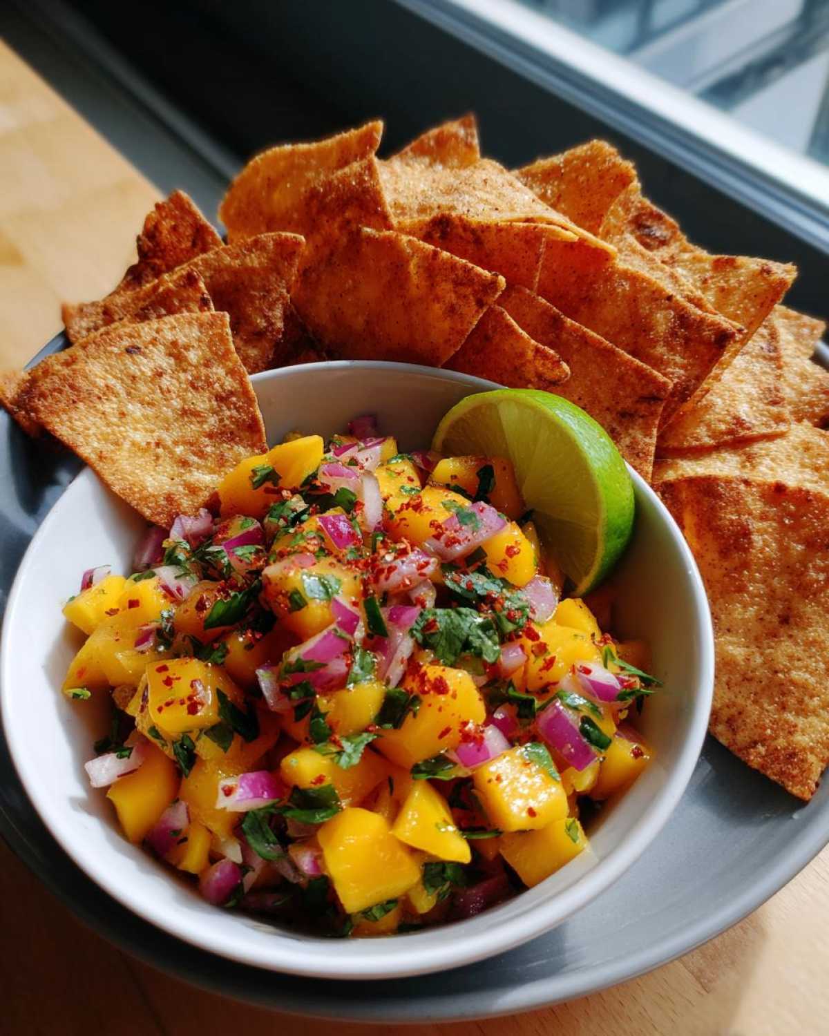 Mango Salsa with Cinnamon Chips - detail 4