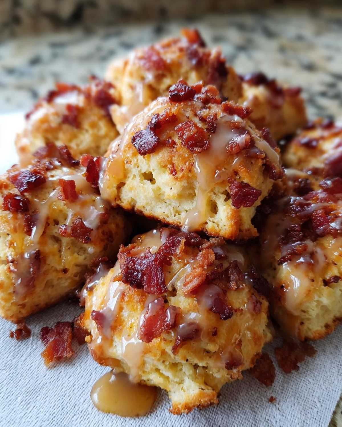 Maple Bacon Biscuit Bites - detail 2