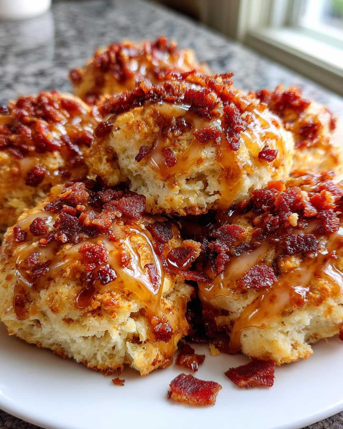 Maple Bacon Biscuit Bites - detail 4