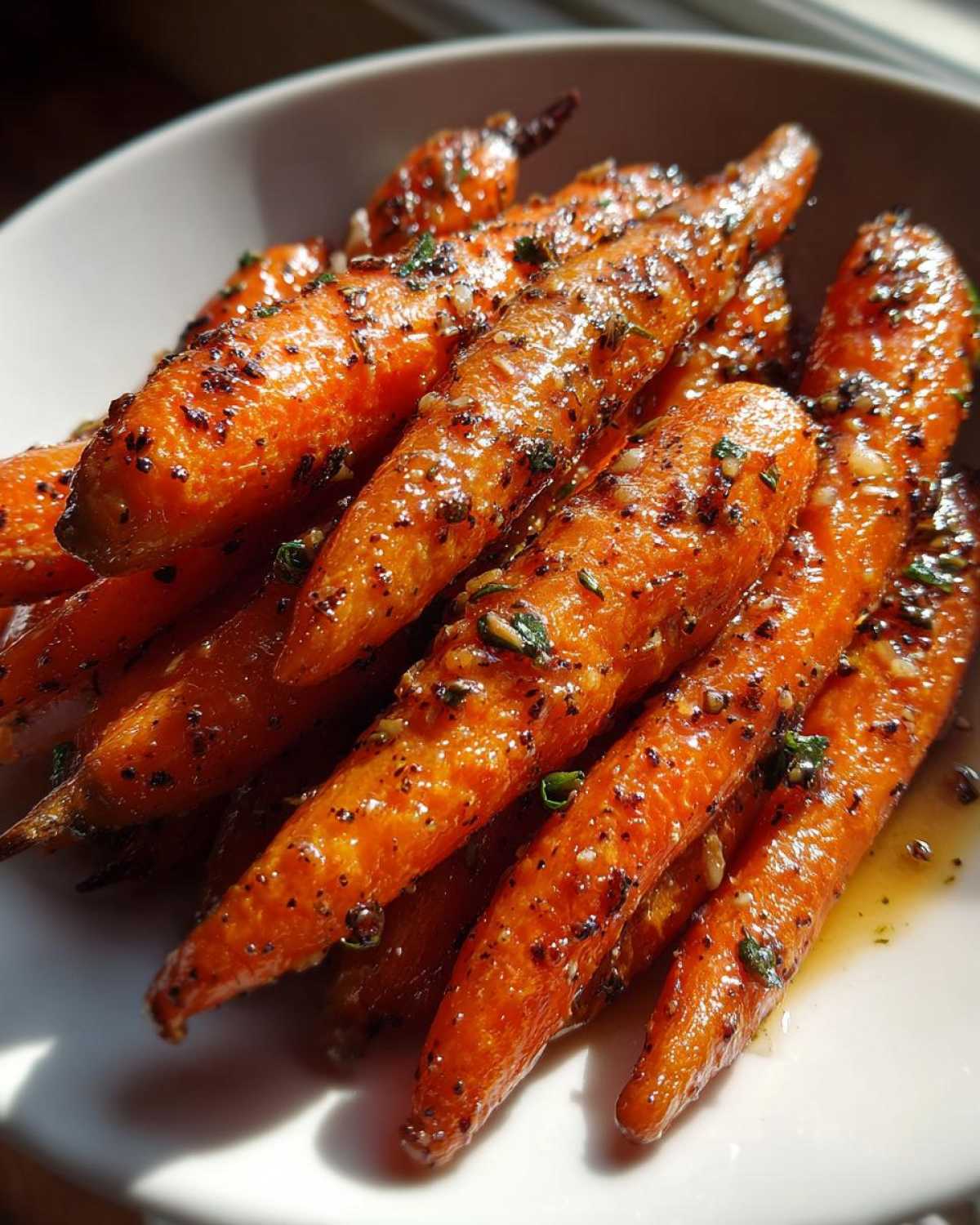 Maple Dijon Glazed Carrots - detail 2