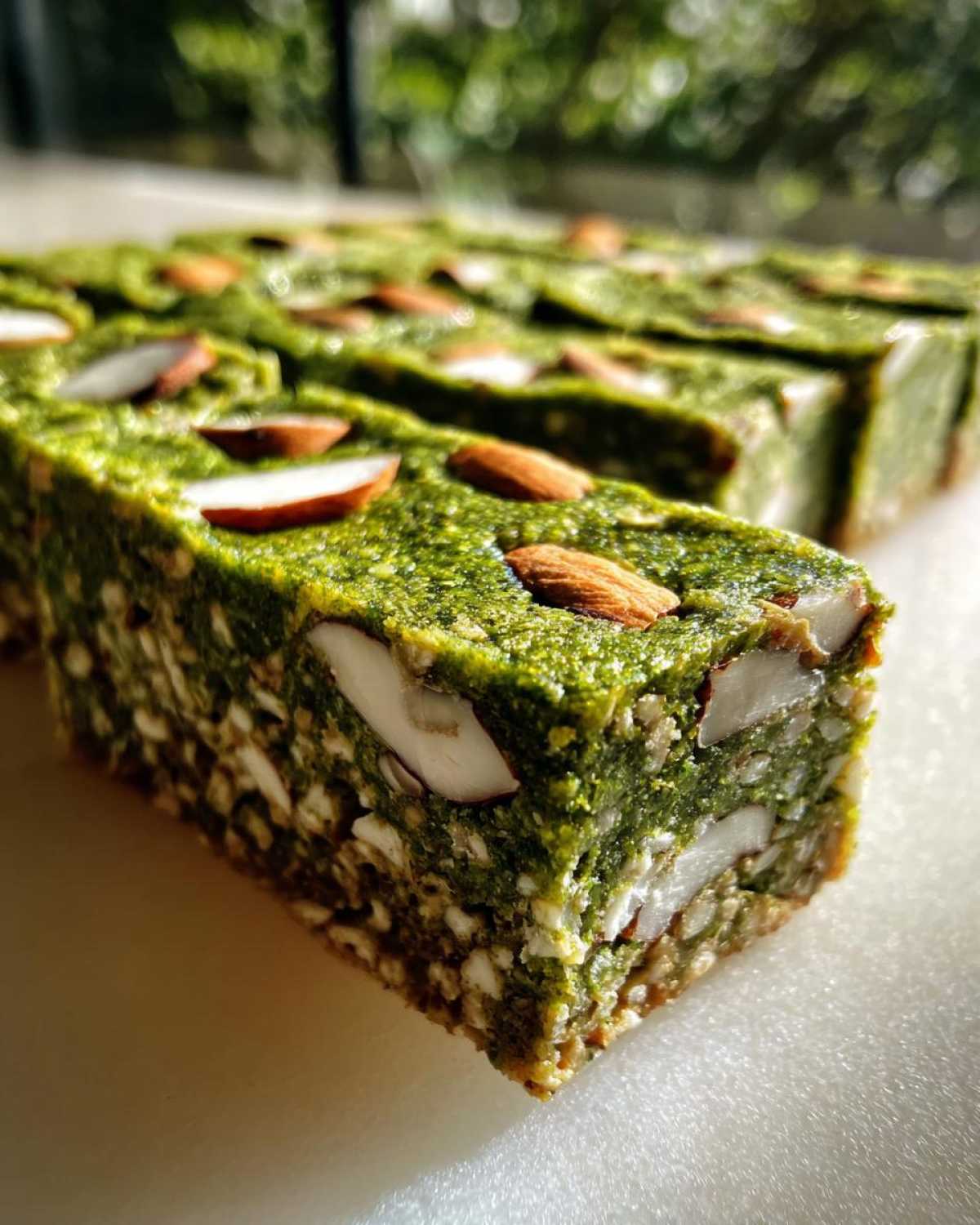 Matcha Almond Oat Bars - detail 2