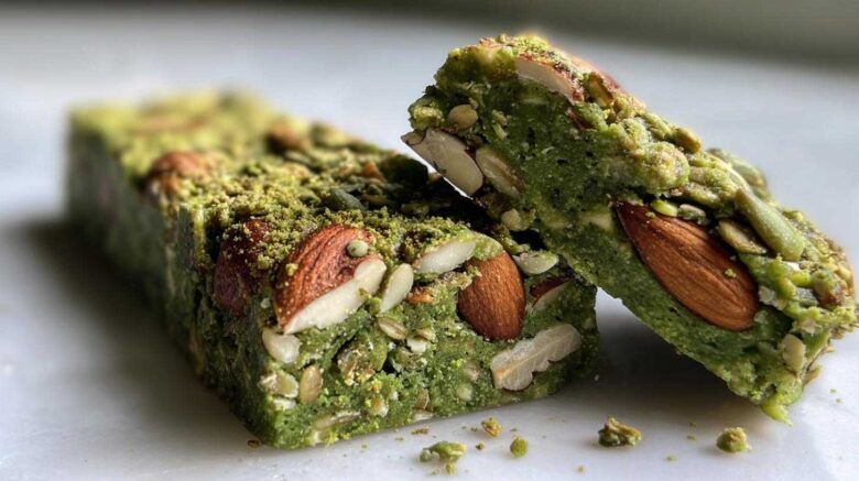 Matcha Almond Oat Bars