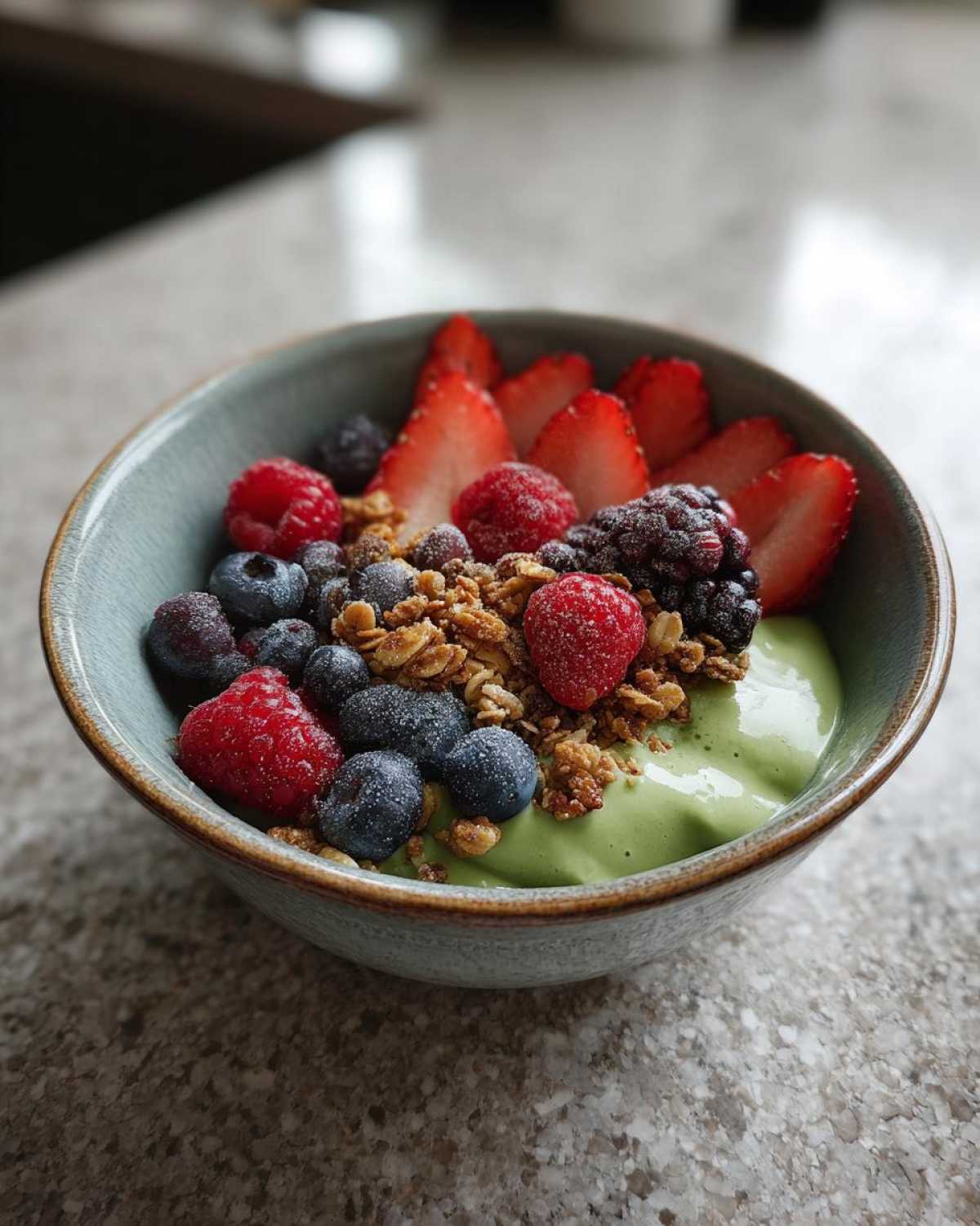 Matcha Berry Yogurt Bowl with Crunch Granola - detail 2