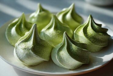 Matcha Meringue Kisses