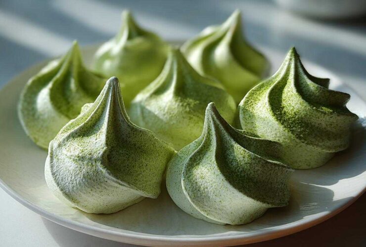 Matcha Meringue Kisses