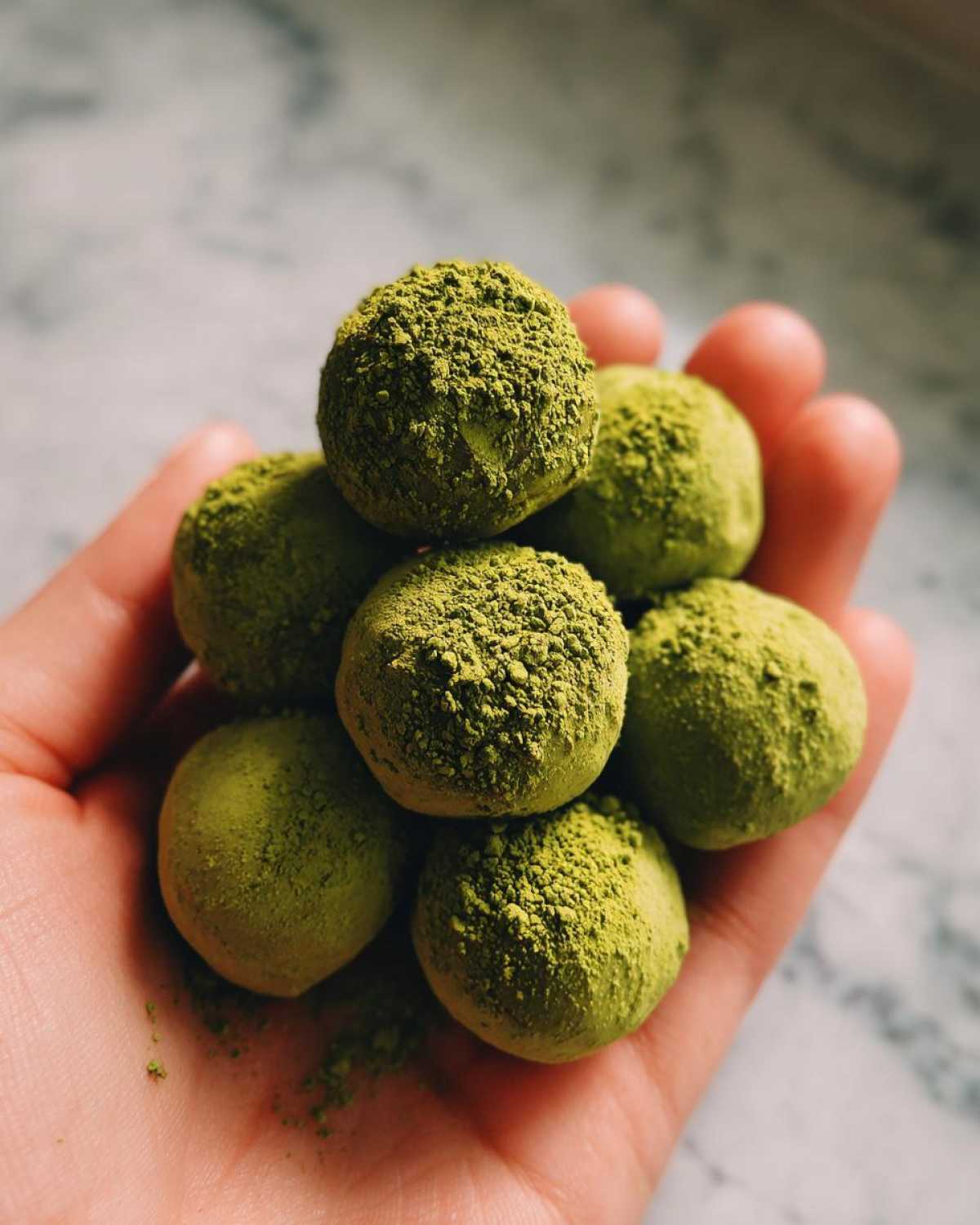 Matcha White Chocolate Truffles - detail 2