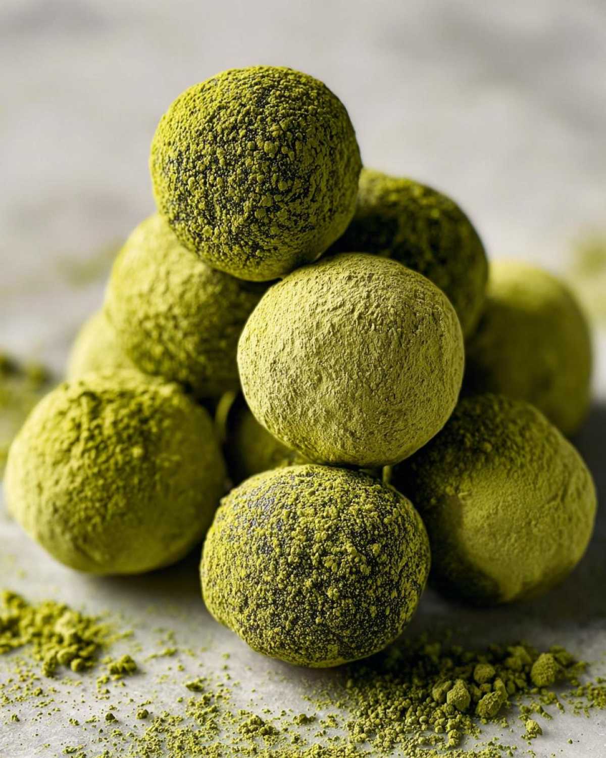Matcha White Chocolate Truffles - detail 3