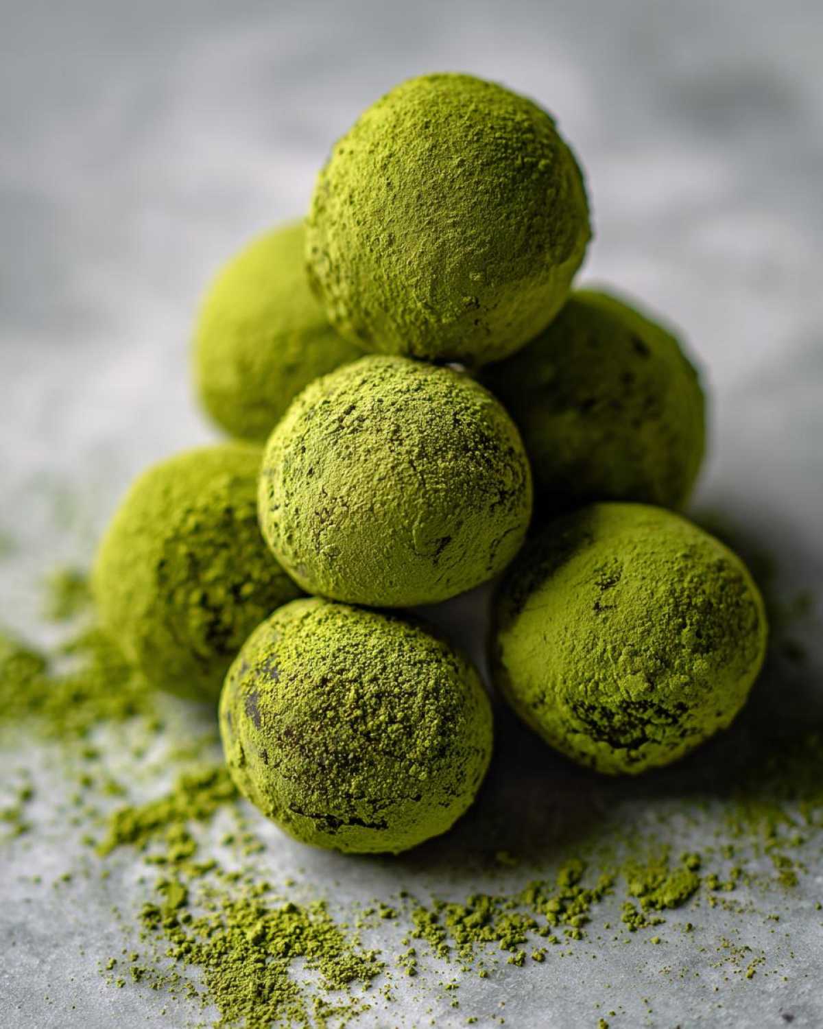 Matcha White Chocolate Truffles - detail 4