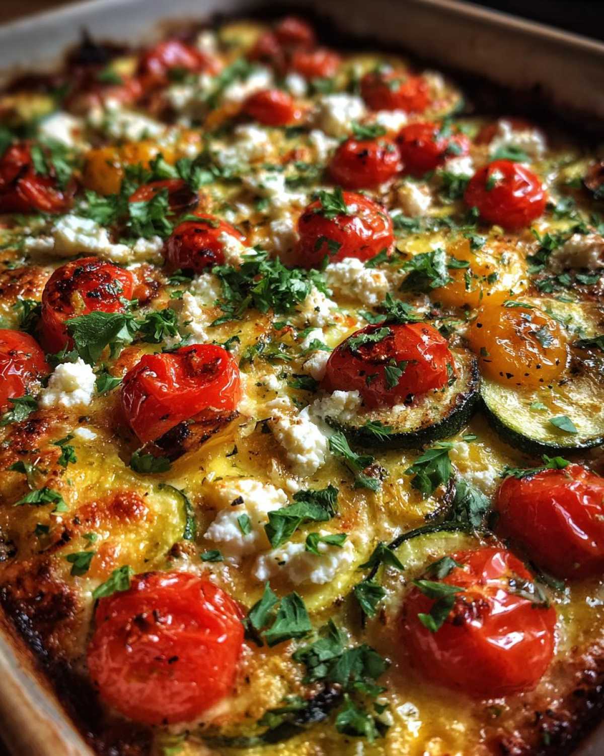 Mediterranean squash casserole - detail 1