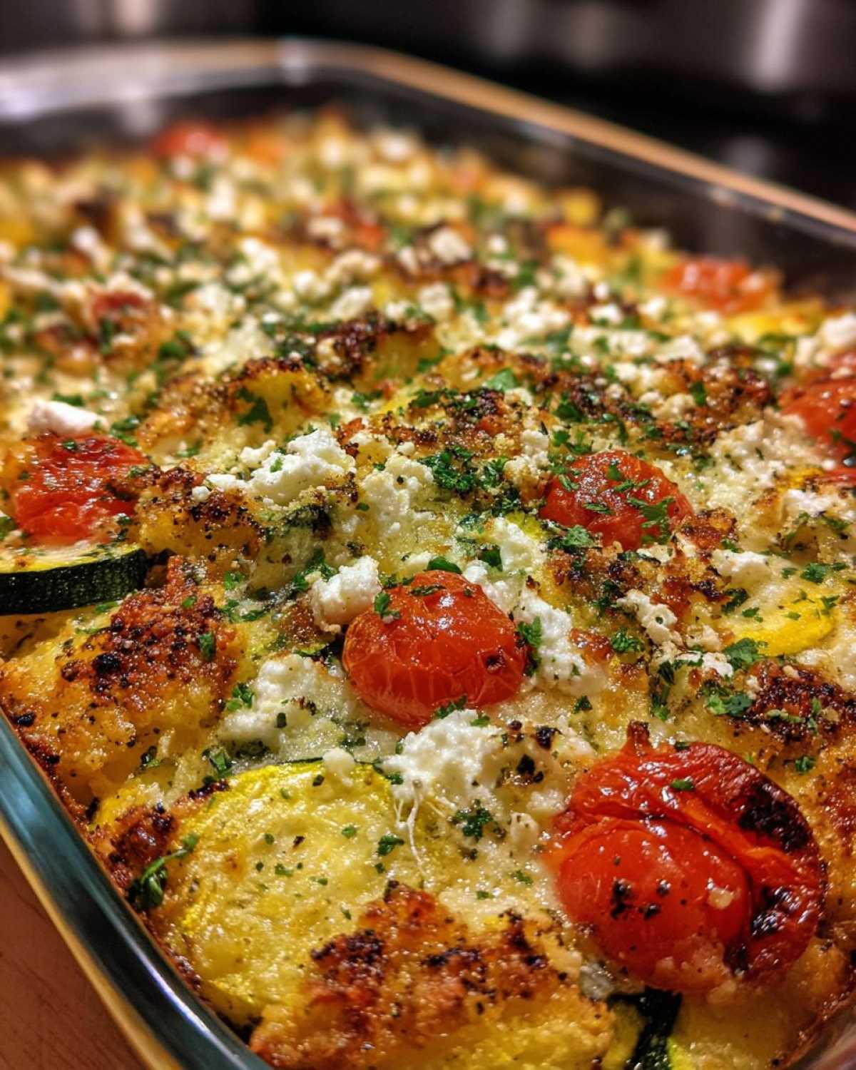 Mediterranean squash casserole - detail 2