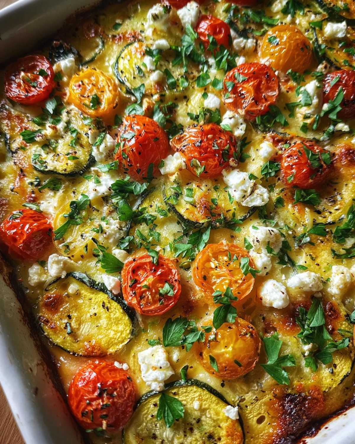 Mediterranean squash casserole - detail 3