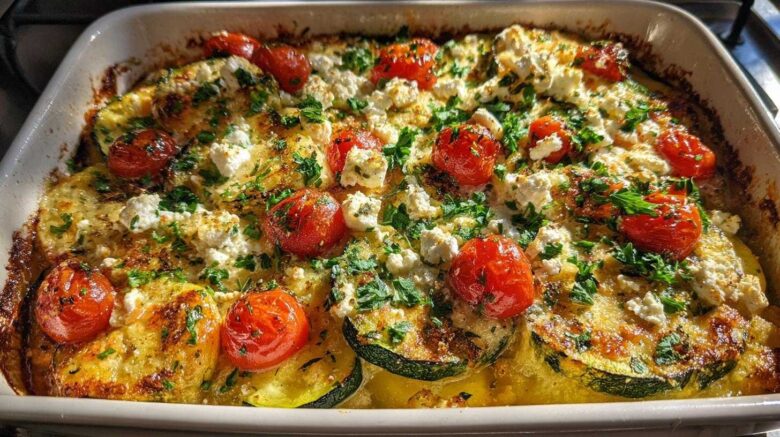Mediterranean squash casserole