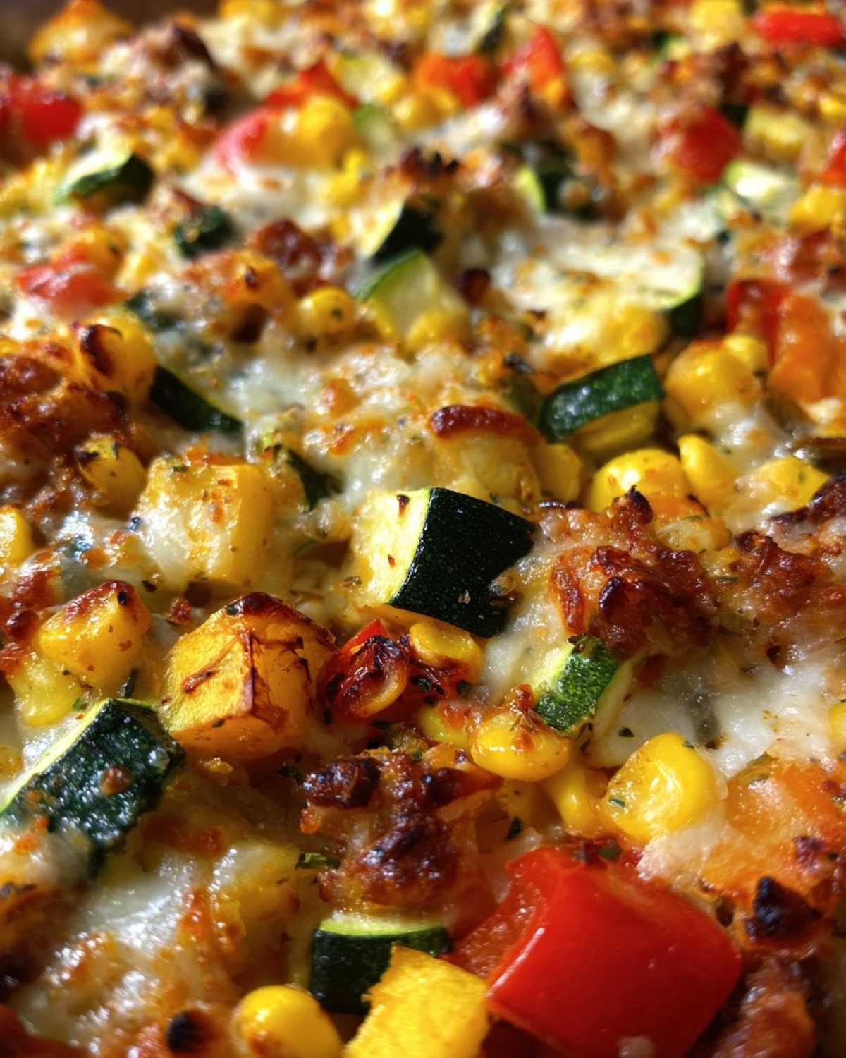 Mexican squash casserole - detail 1