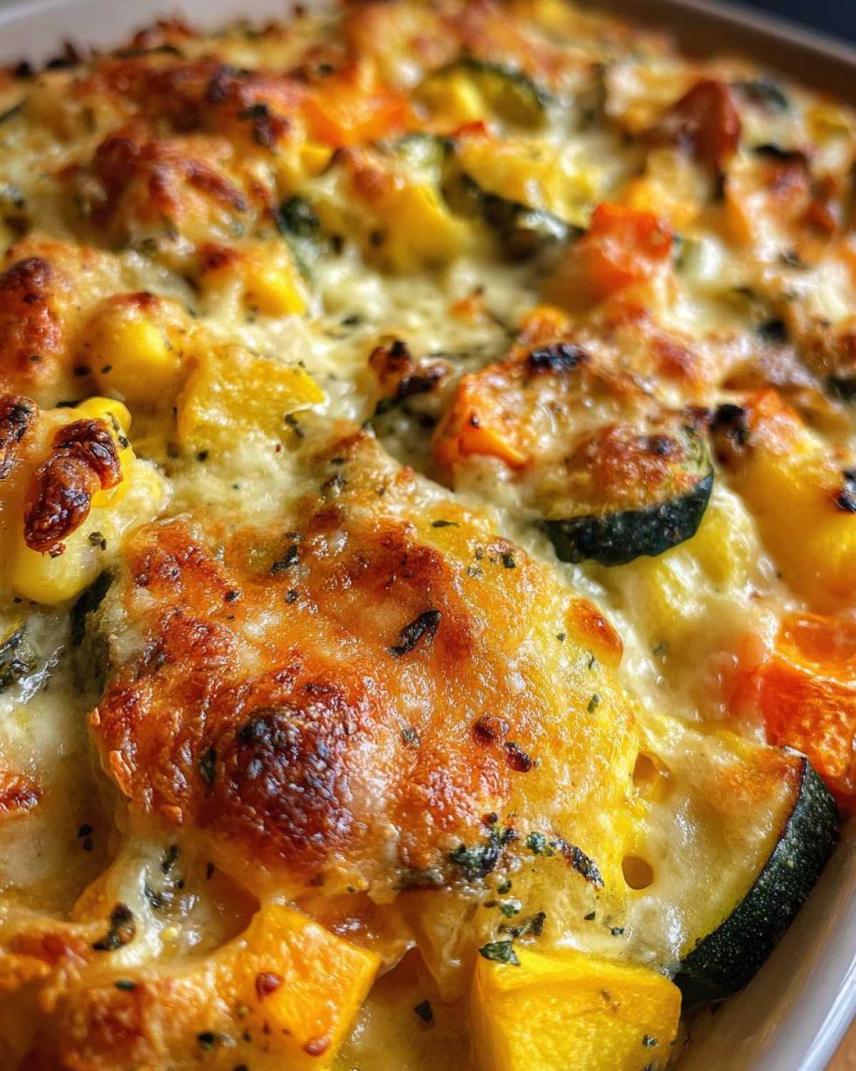 Mexican squash casserole - detail 2