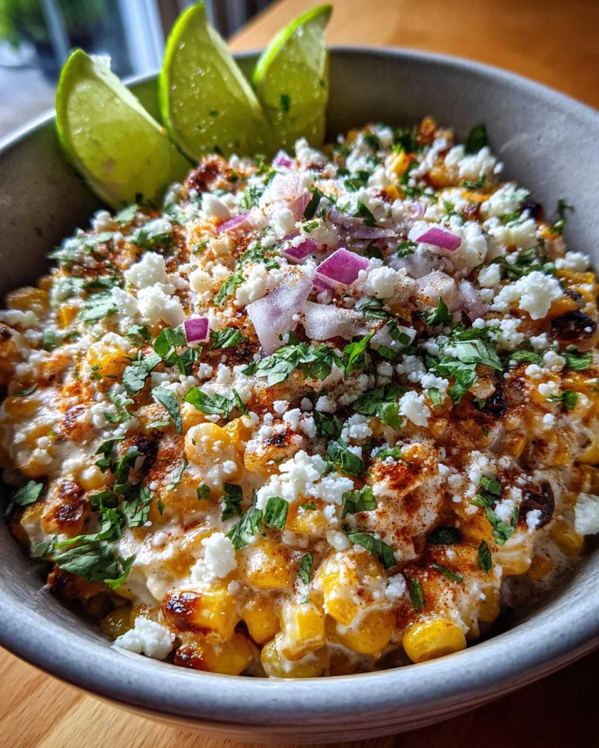 Mexican street corn bowl - detail 2