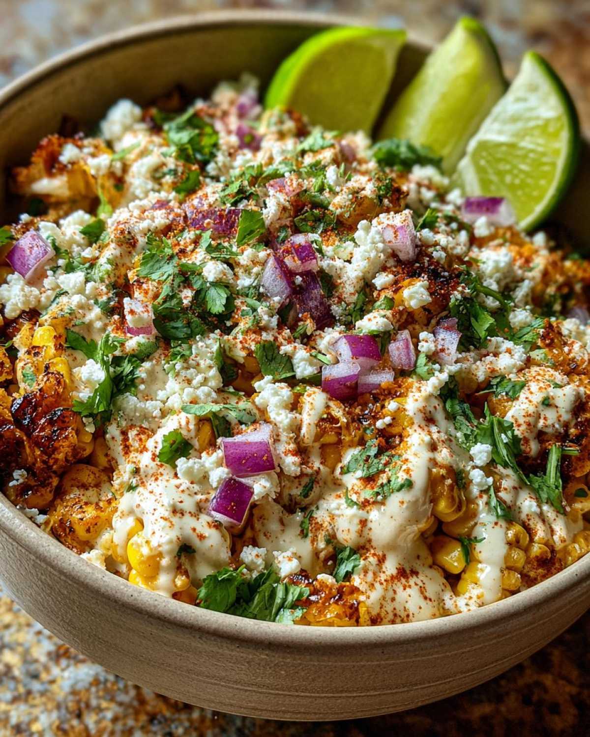 Mexican street corn bowl - detail 3