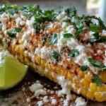 Mexican street corn garnish
