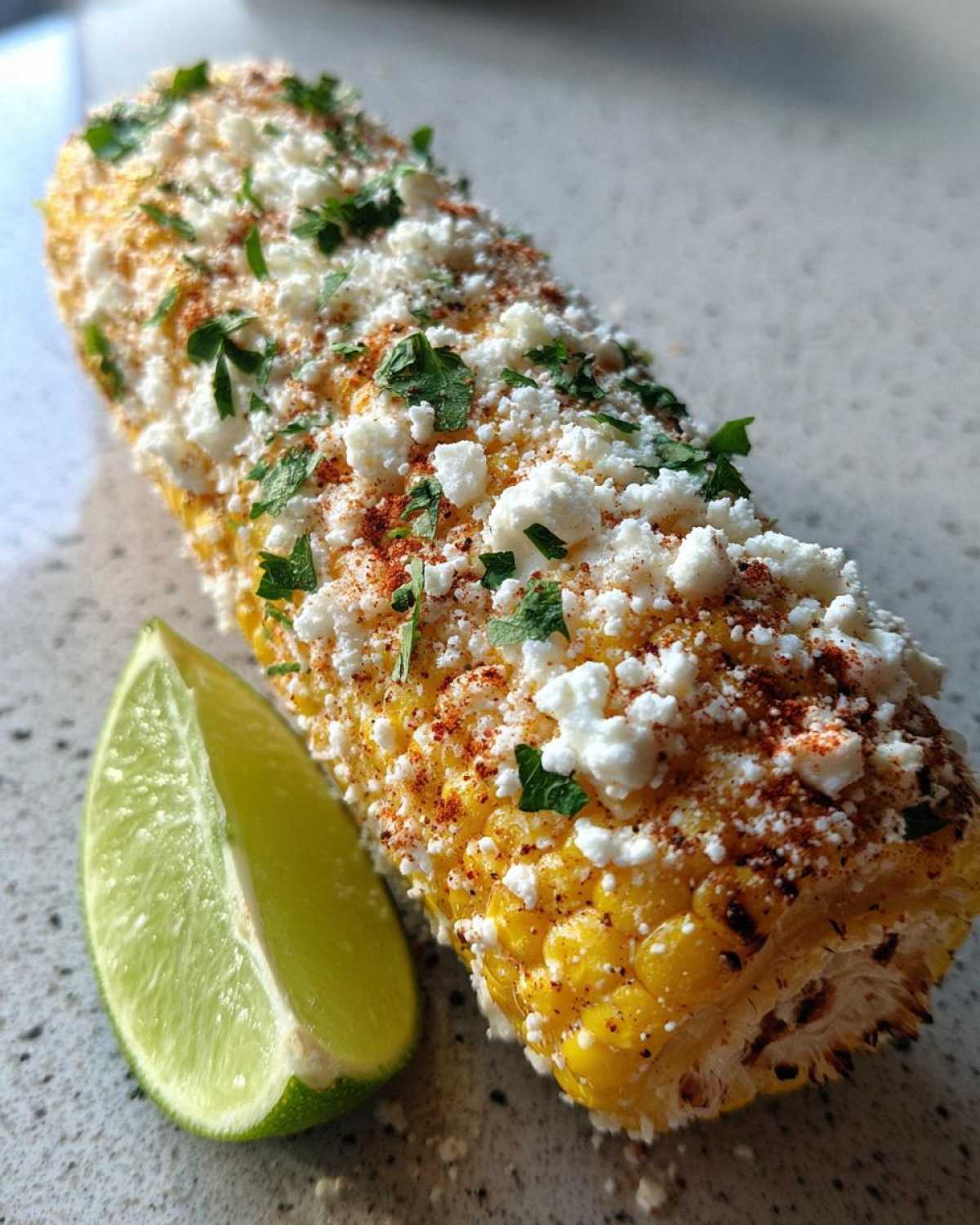 Mexican street corn garnish - detail 2