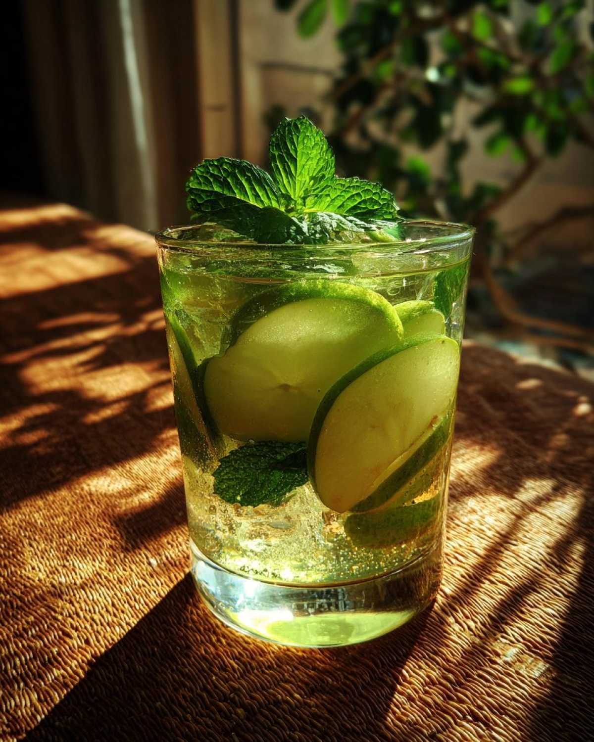 Mint Apple Green Tea Cooler - detail 2