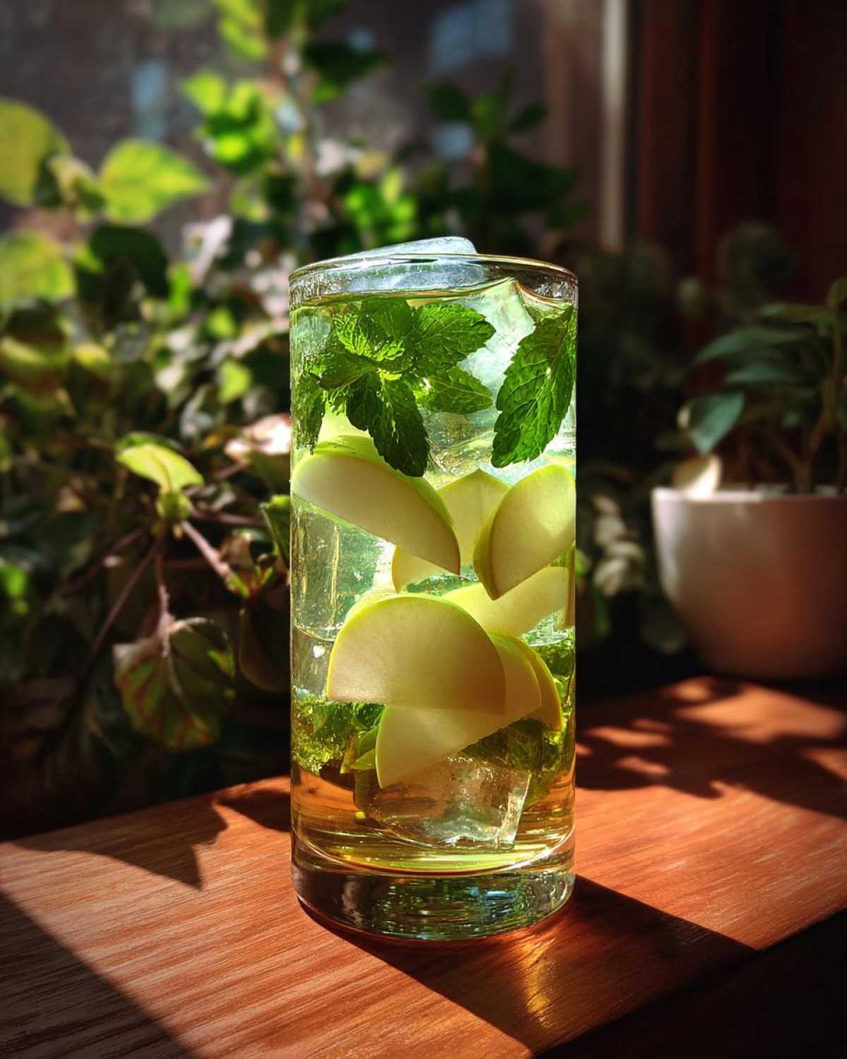 Mint Apple Green Tea Cooler - detail 3