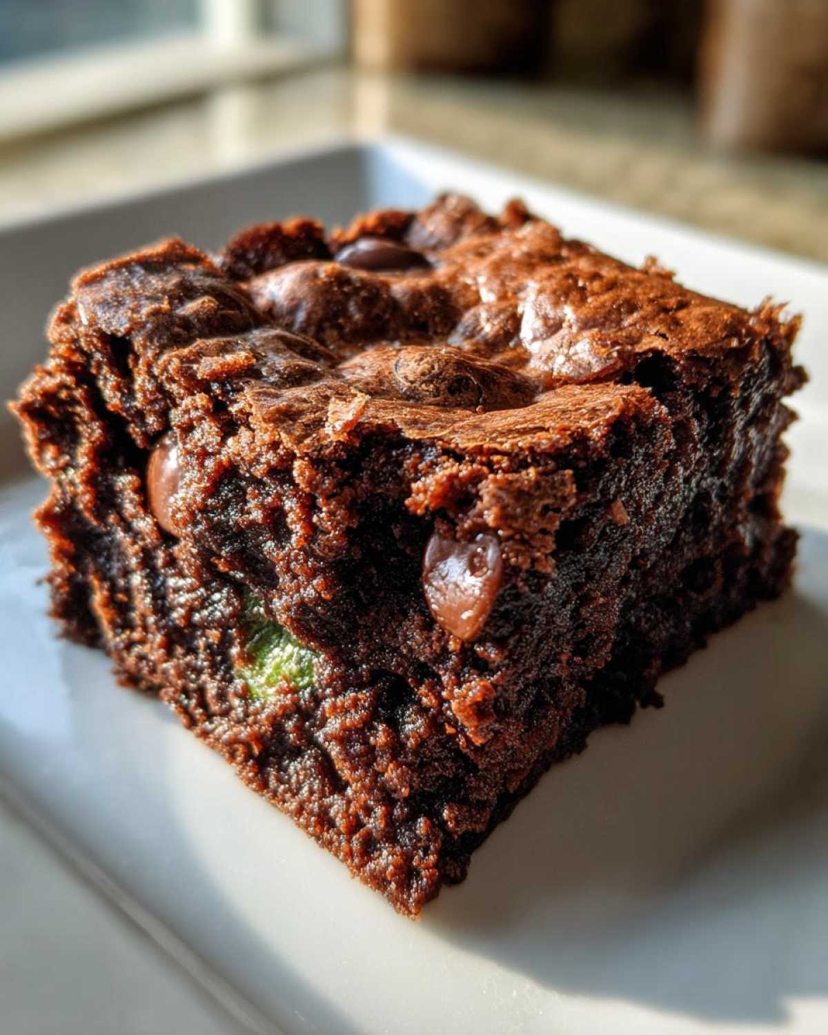 Mint Chocolate Chip Brownies - detail 1