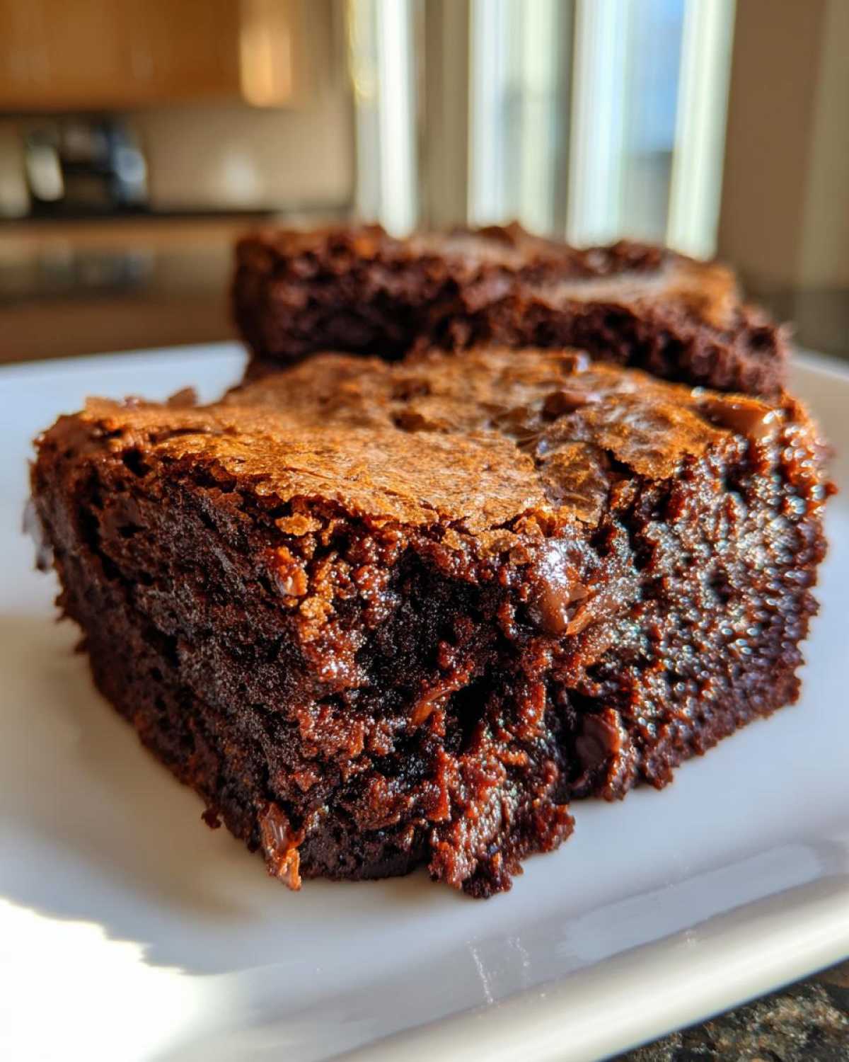 Mint Chocolate Chip Brownies - detail 2
