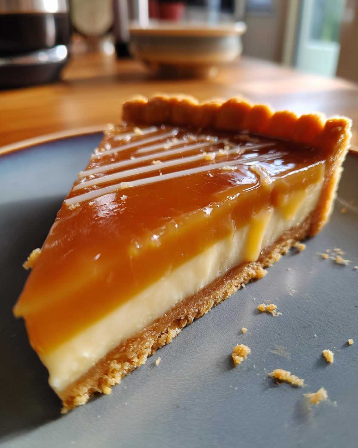 Miso Caramel White Chocolate Tart - detail 2