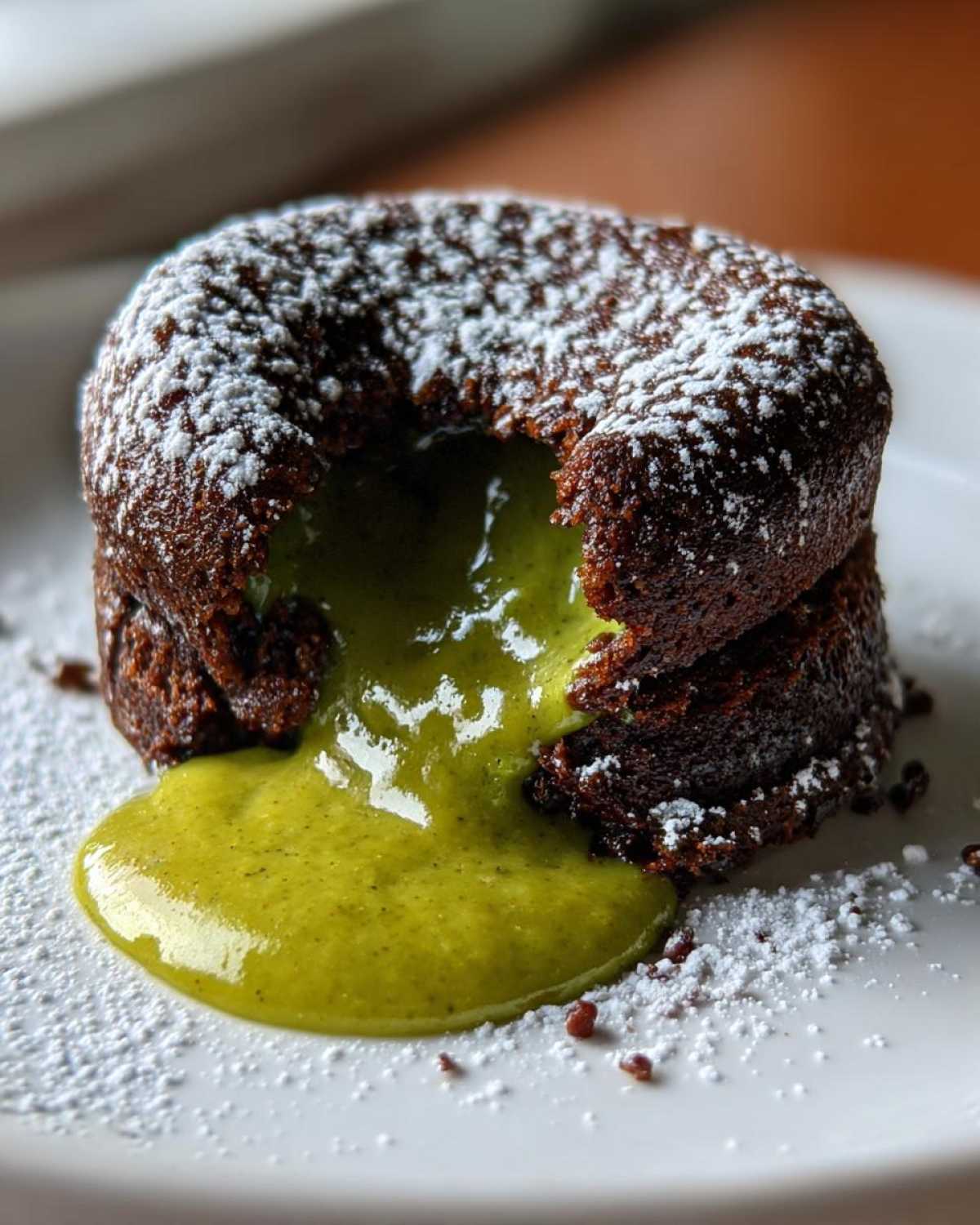 Molten Matcha Lava Cakes - detail 2