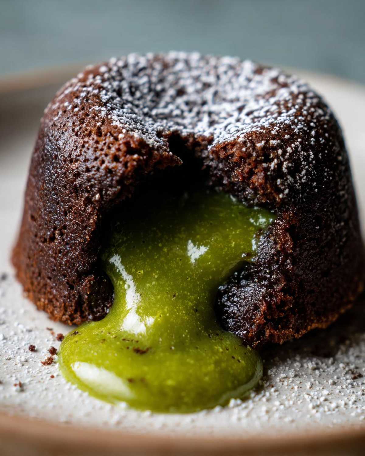 Molten Matcha Lava Cakes - detail 3