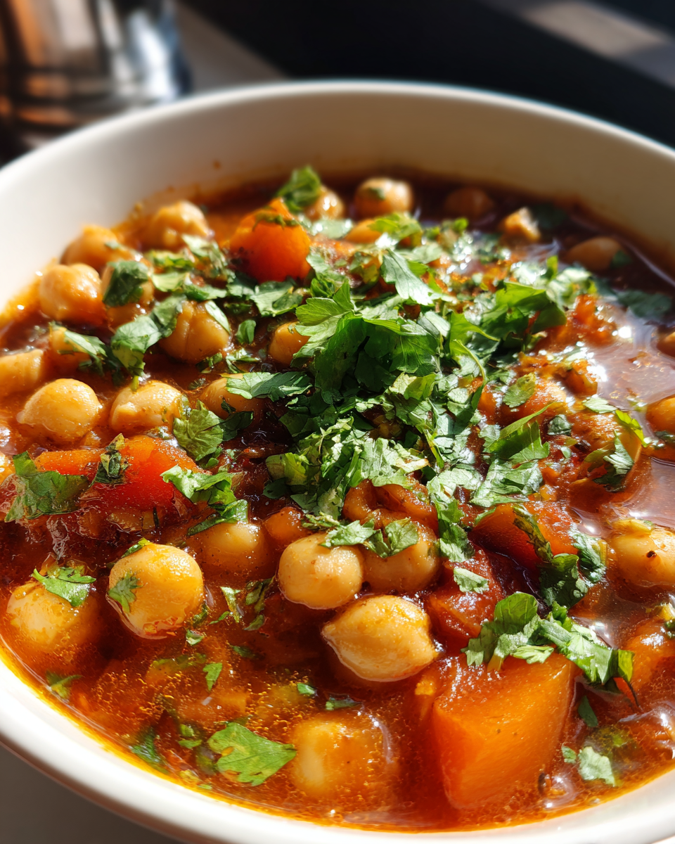Moroccan Chickpea Stew with Apricots - detail 3